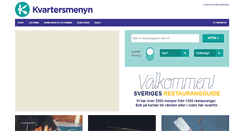 Desktop Screenshot of kvartersmenyn.se